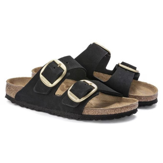 Sandale en nubuck Big Buckle noir 1023290