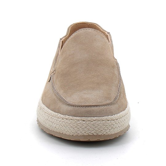 Mocassins en raphia et cuir suédé pour homme beige lido-brm-251-avola