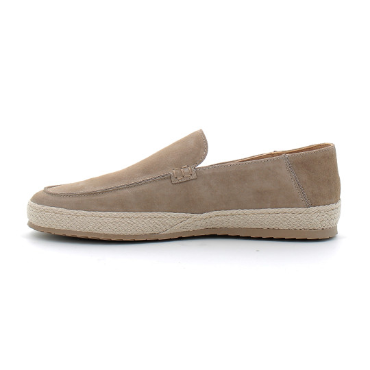 Mocassins en raphia et cuir suédé pour homme beige lido-brm-251-avola
