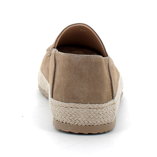 Mocassins en raphia et cuir suédé pour homme beige lido-brm-251-avola