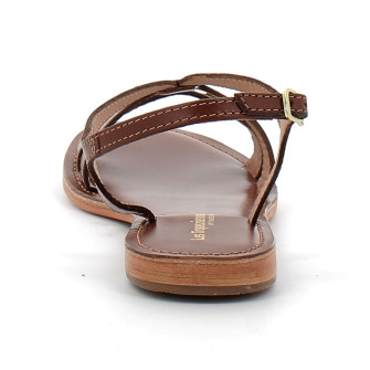 Sandales pour femme en cuir Hamoon tan 330056