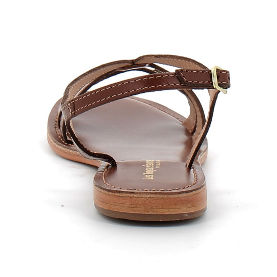 Sandales pour femme en cuir Hamoon tan 330056