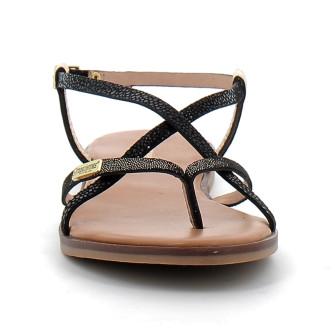 Sandales femme à entre-doigts Monagum noir-multi 330725