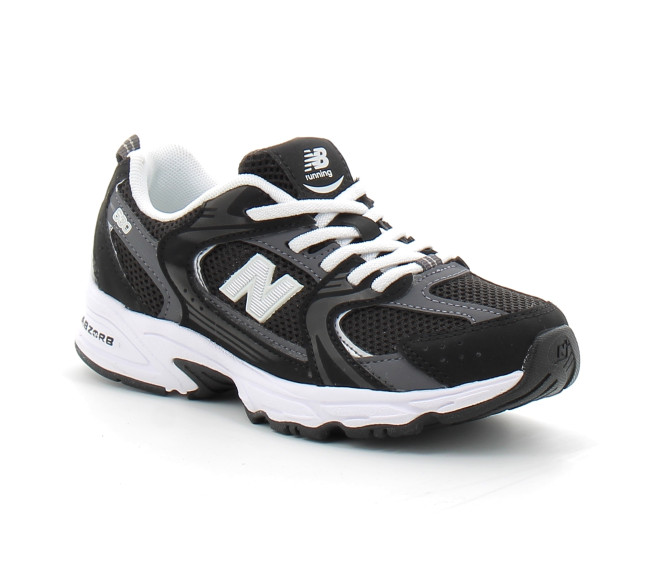 Chaussures de sport pour enfant à lacet elastique PZ530 noir-metal pz530cc