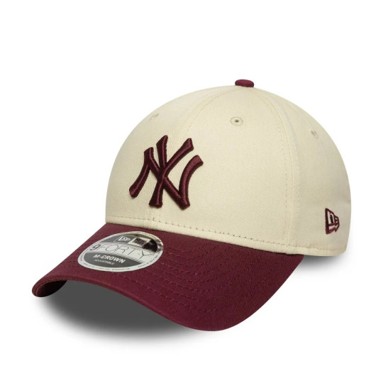 Casquette 9FORTY M-Crown New York Yankees MLB Colour Block bordeaux osfm