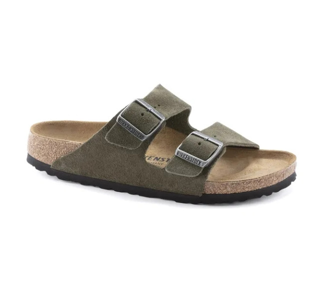 Sandale pour adulte en cuir velours Arizona Sfb thyme 1025047