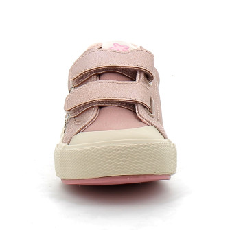 Baskets pour filles à scratchs nude