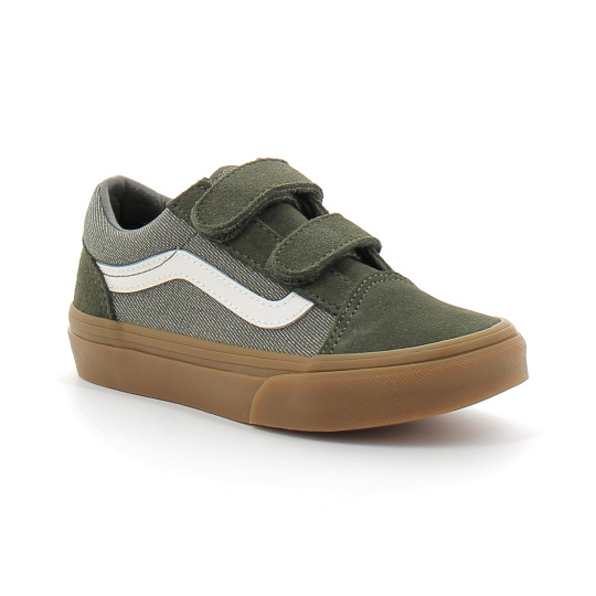 Chaussures à Scratch pour enfant Old Skool green. vn000cyagrn1