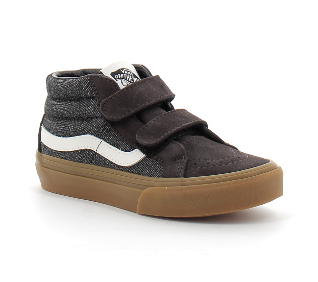 Chaussures à Scratch pour enfant Sk8-Mid Reissue black vn000cz7bla1