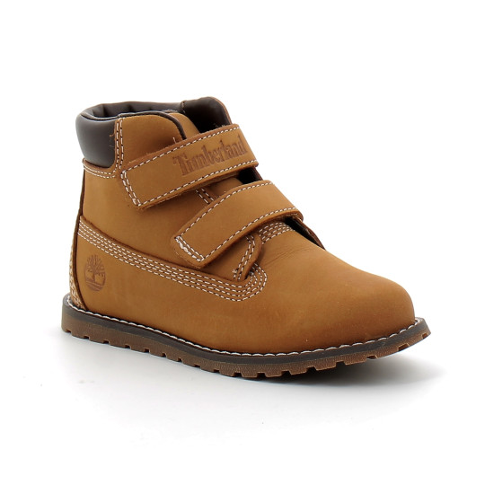 Bottine à scratch pour enfant Pokey Pine wheat tb1a127m2311