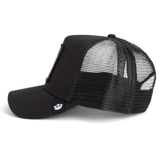 Casquette reglable adulte Lone walf trucker black 101-2449