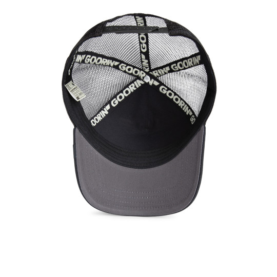 Casquette reglable adulte Lone walf trucker black 101-2449