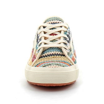 Baskets classiques pour femme 2750 RAFFIA blue 2750-s5133sw-aog