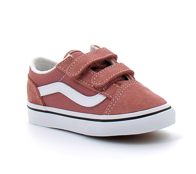 Chaussures à Scratch pour enfant Old Skool rose vn0009rcch01