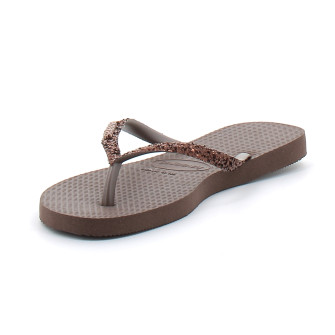 Tong pour femme Slim Glitter II dark brown 4146975-0727