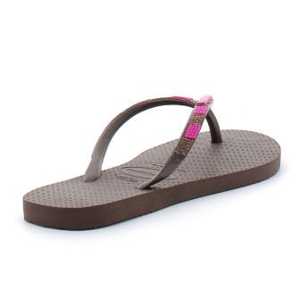havaianas slim glow dark brown 4150168-0727