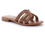 Mules pour femme en cuir Damia capuccino 331371
