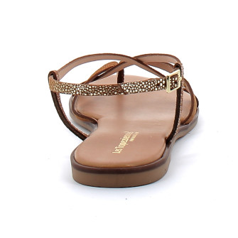 Sandales femme à entre-doigts Monagum tan/multi 330726