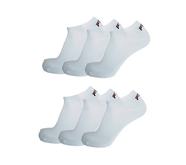 fila lot de 3 socquettes de sport calza socks adul blanc blanc/9100/300
